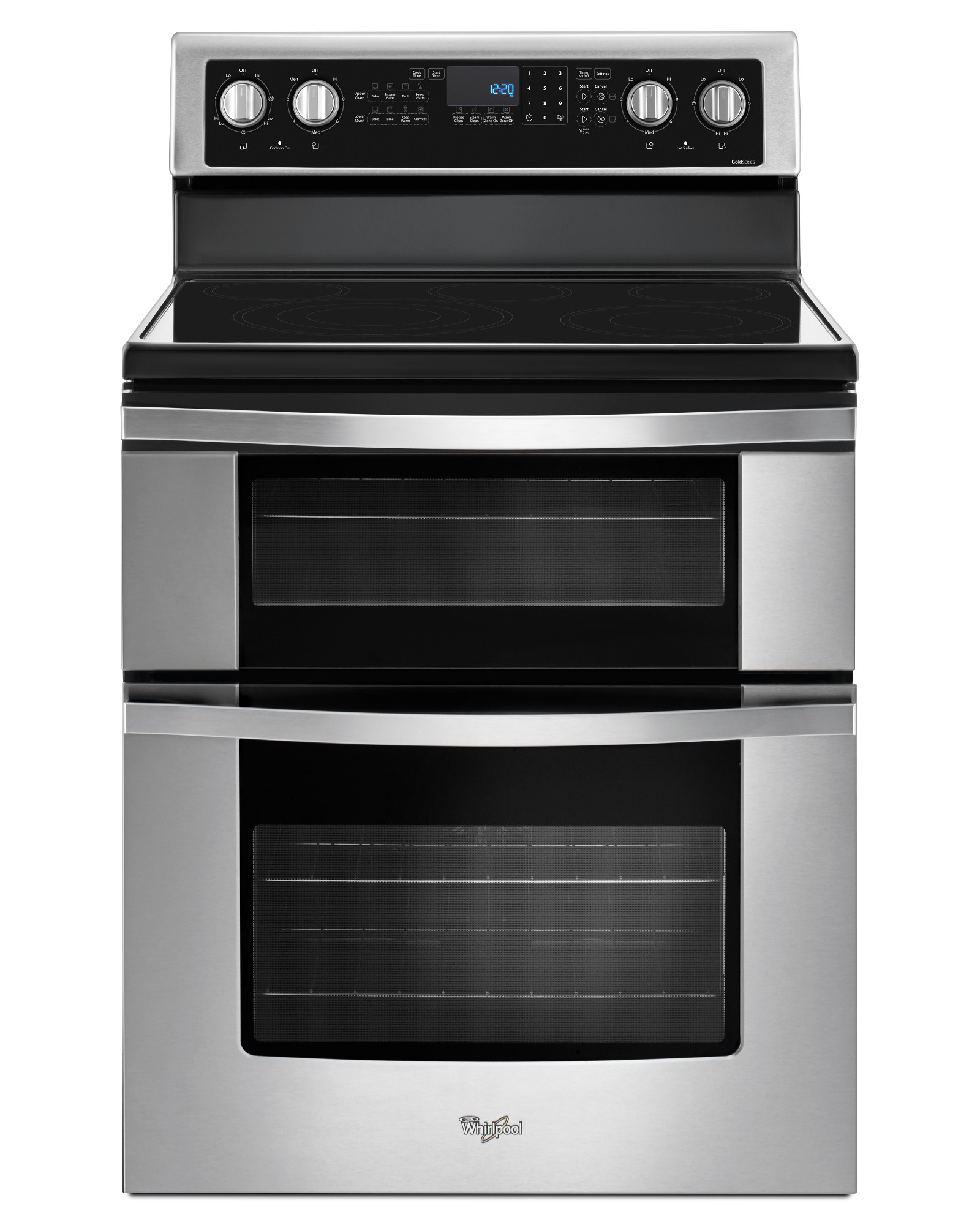 Whirlpool WGE745C0FS 6.7 cu. ft. Electric Double Oven Range with True Stainless Steel Electric Stove Whirlpool