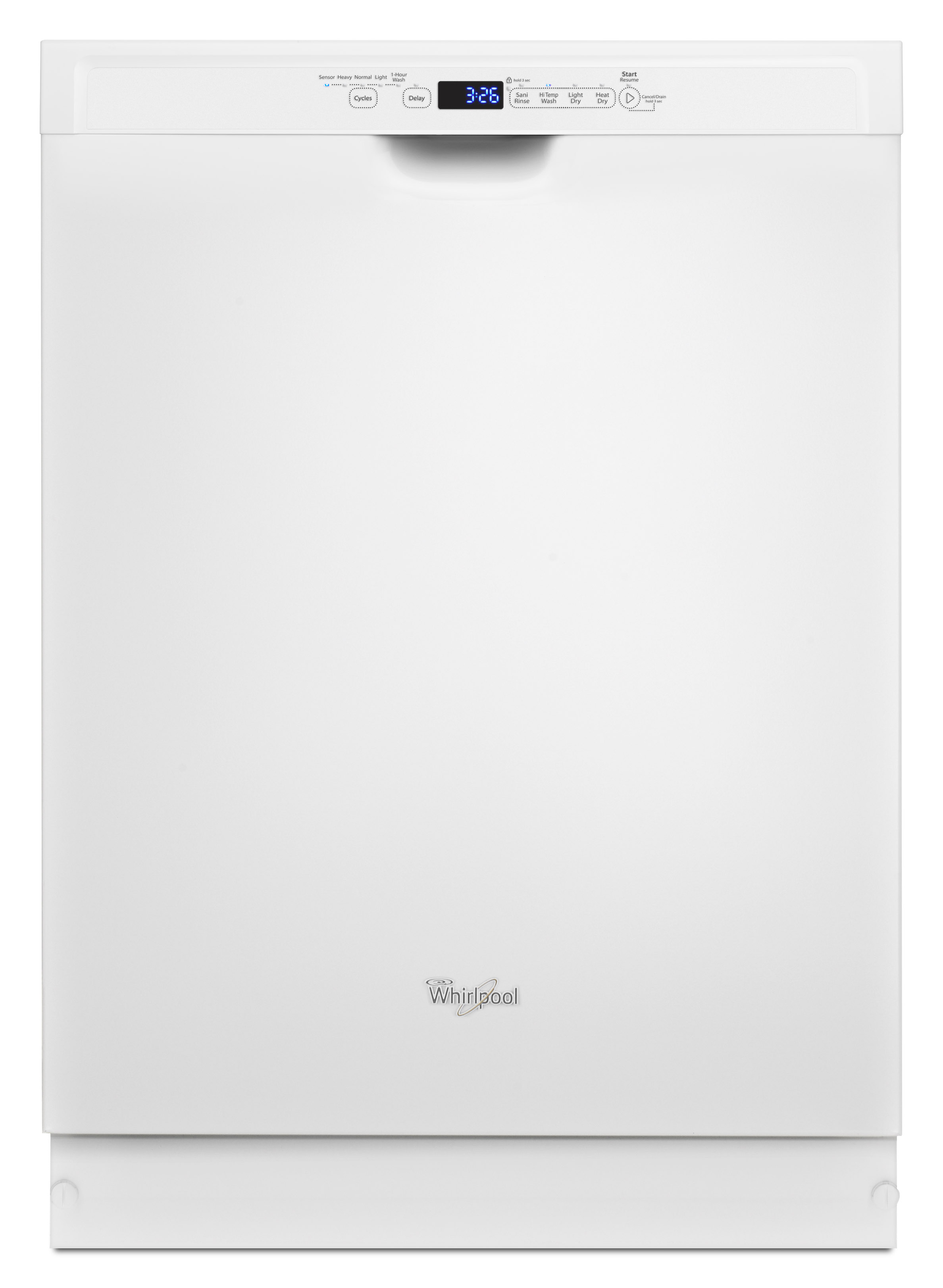 Whirlpool WDF560SAFW 24 Built-In Dishwasher w\/ Adaptive Wash Technology - White