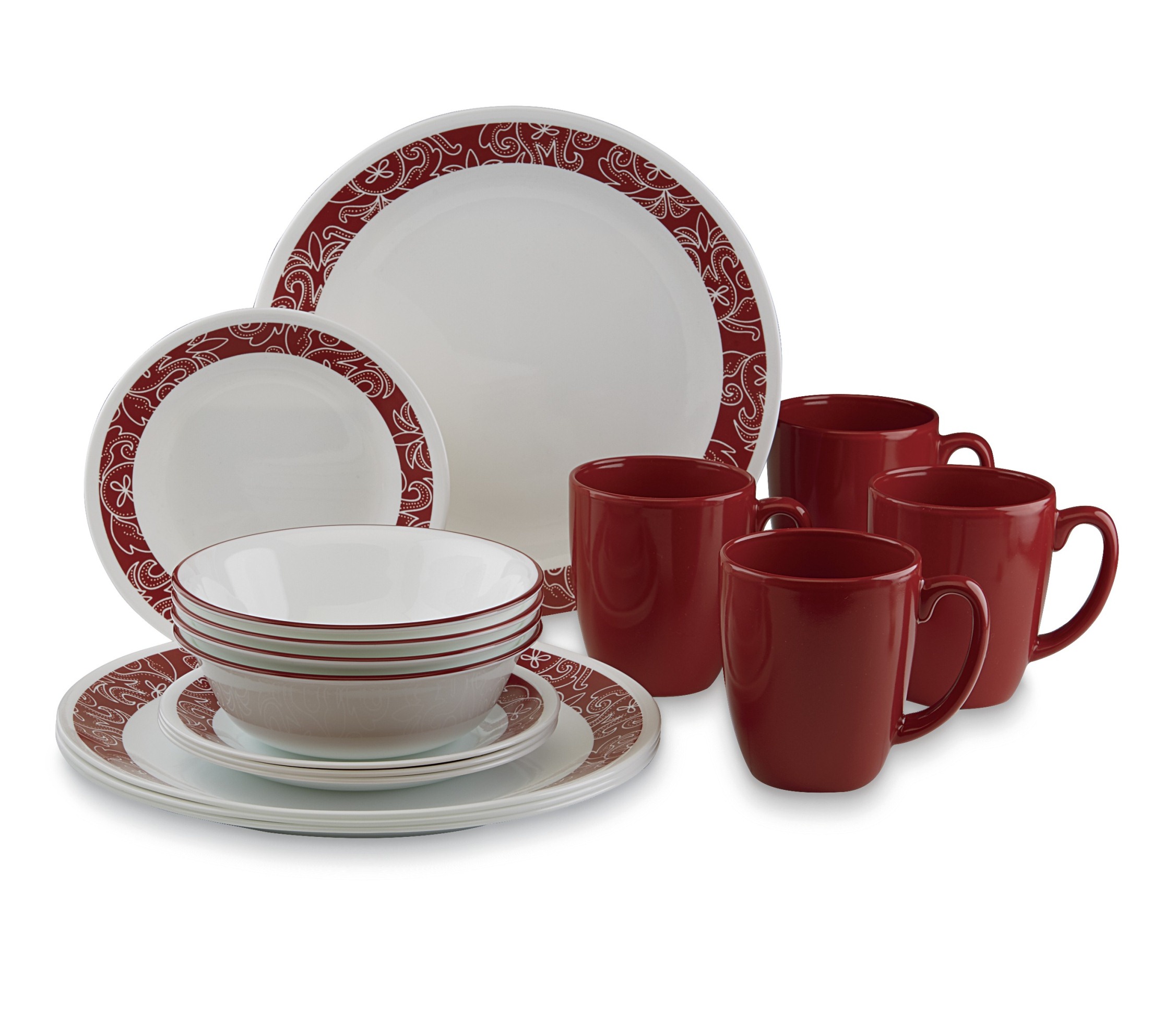 Corelle Livingware 16Piece Dinnerware Set Bandhani Shop Your Way Online Shopping & Earn