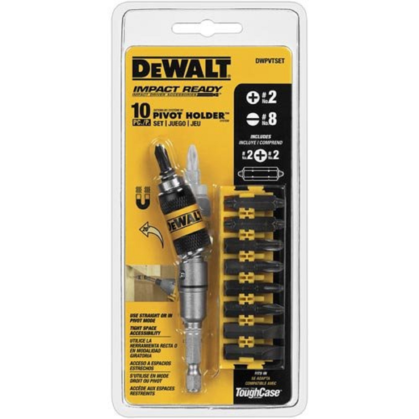 DeWalt DWPVTSET G Pivot Holder Set with Bit Bar Sears Outlet