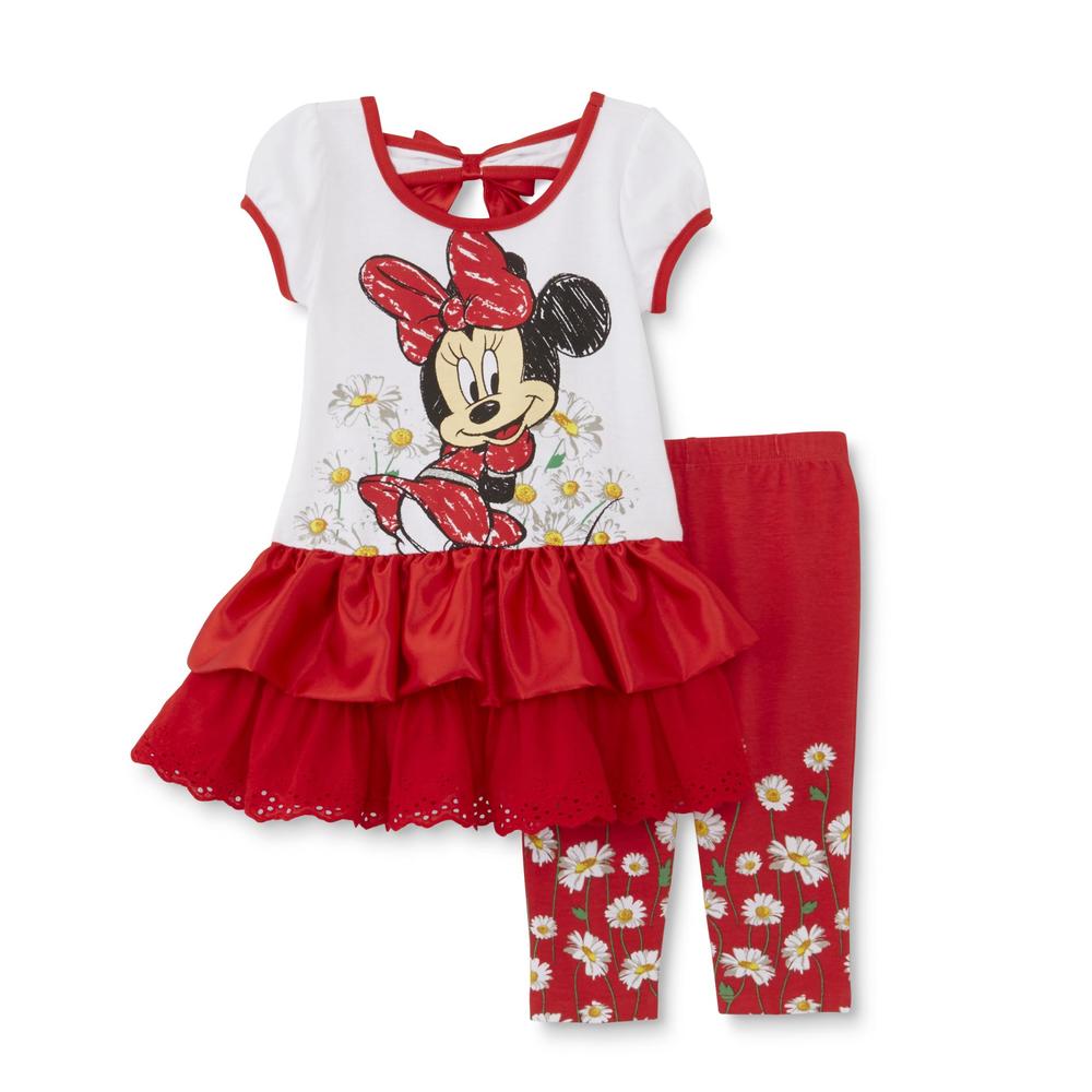 Minnie Mouse Infant & Toddler Girl's Dress & Leggings - Daisies