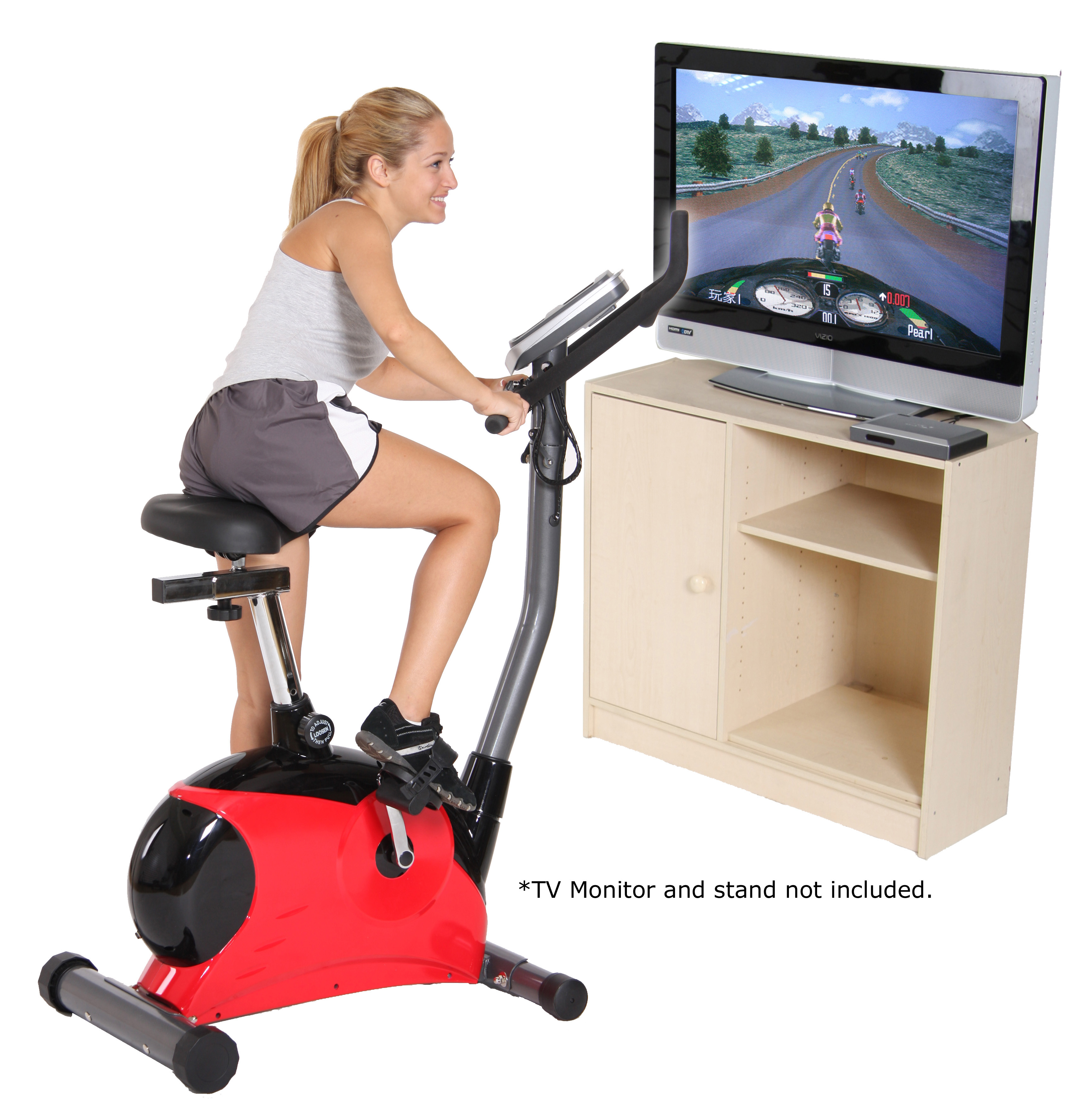exercise bike with interactive games