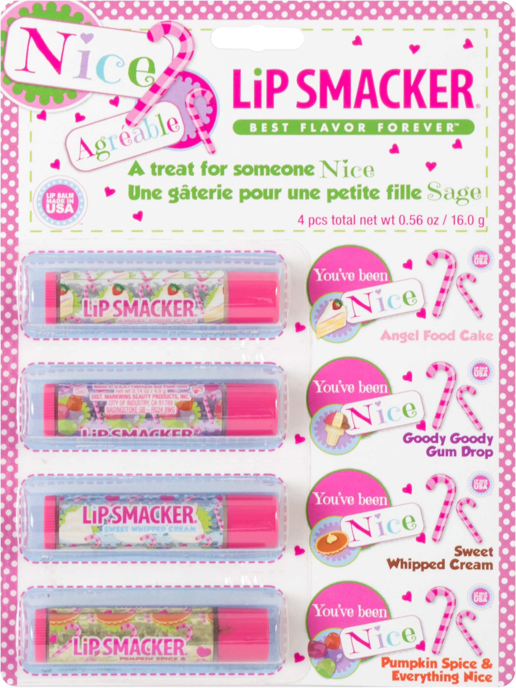 Bonne Bell Lip Smacker 4pc Nice Stocking Stuffer