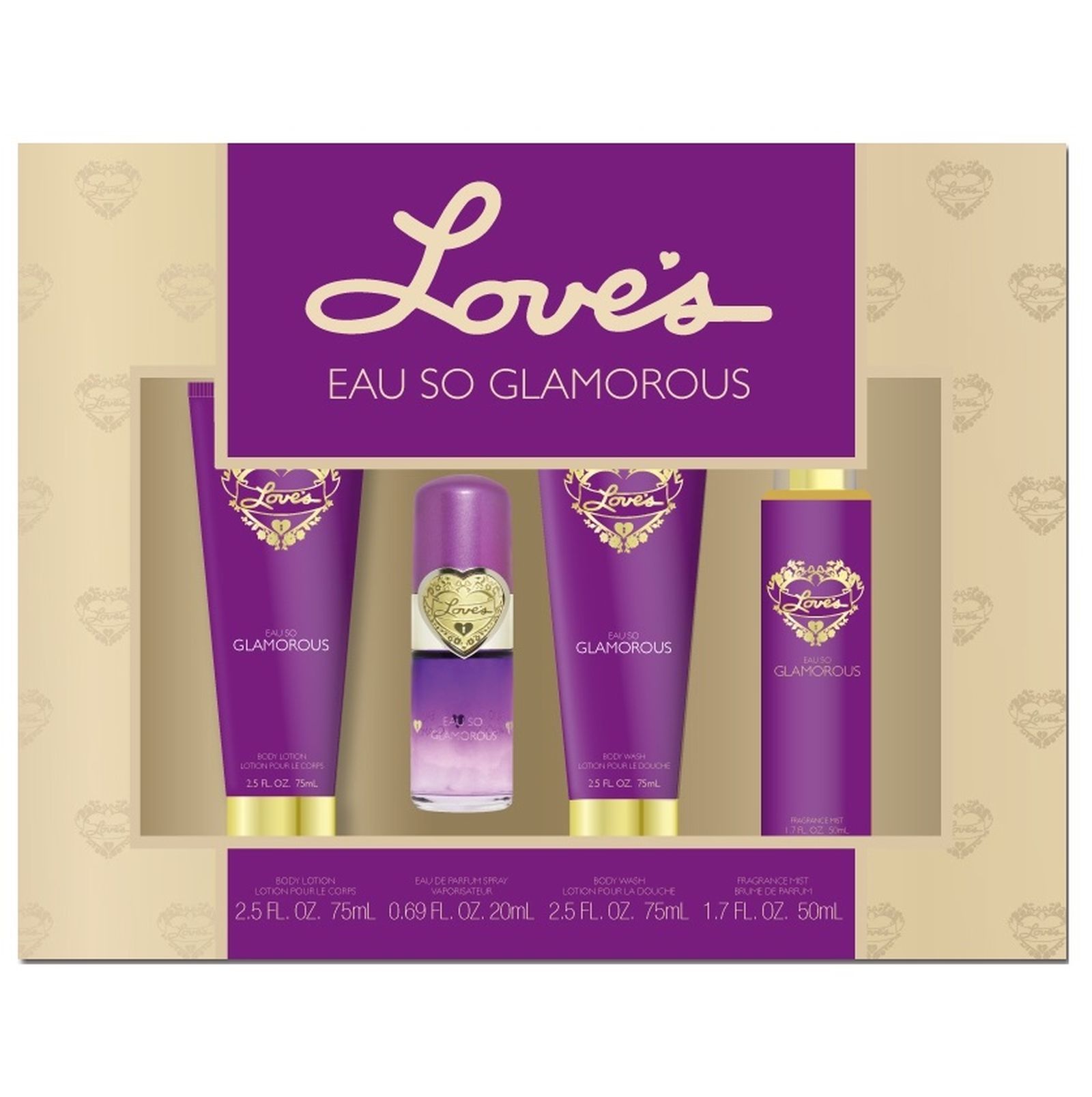 UPC 046447160990 product image for Love's 4-piece Deluxe Fragrance Gift Set for Women 7.39 fl oz, Eau So Glamorous | upcitemdb.com