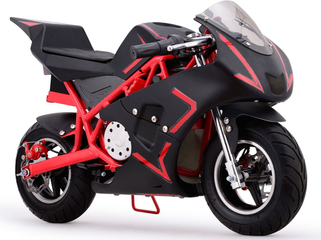MotoTec Cali 36v Electric Pocket Bike Red