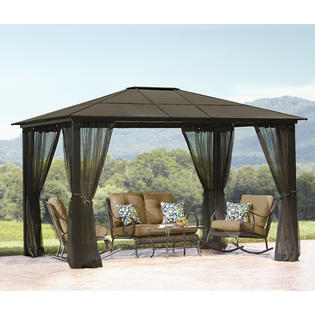 Essential Garden 10' x 12' Mission Creek Hardtop Gazebo ...