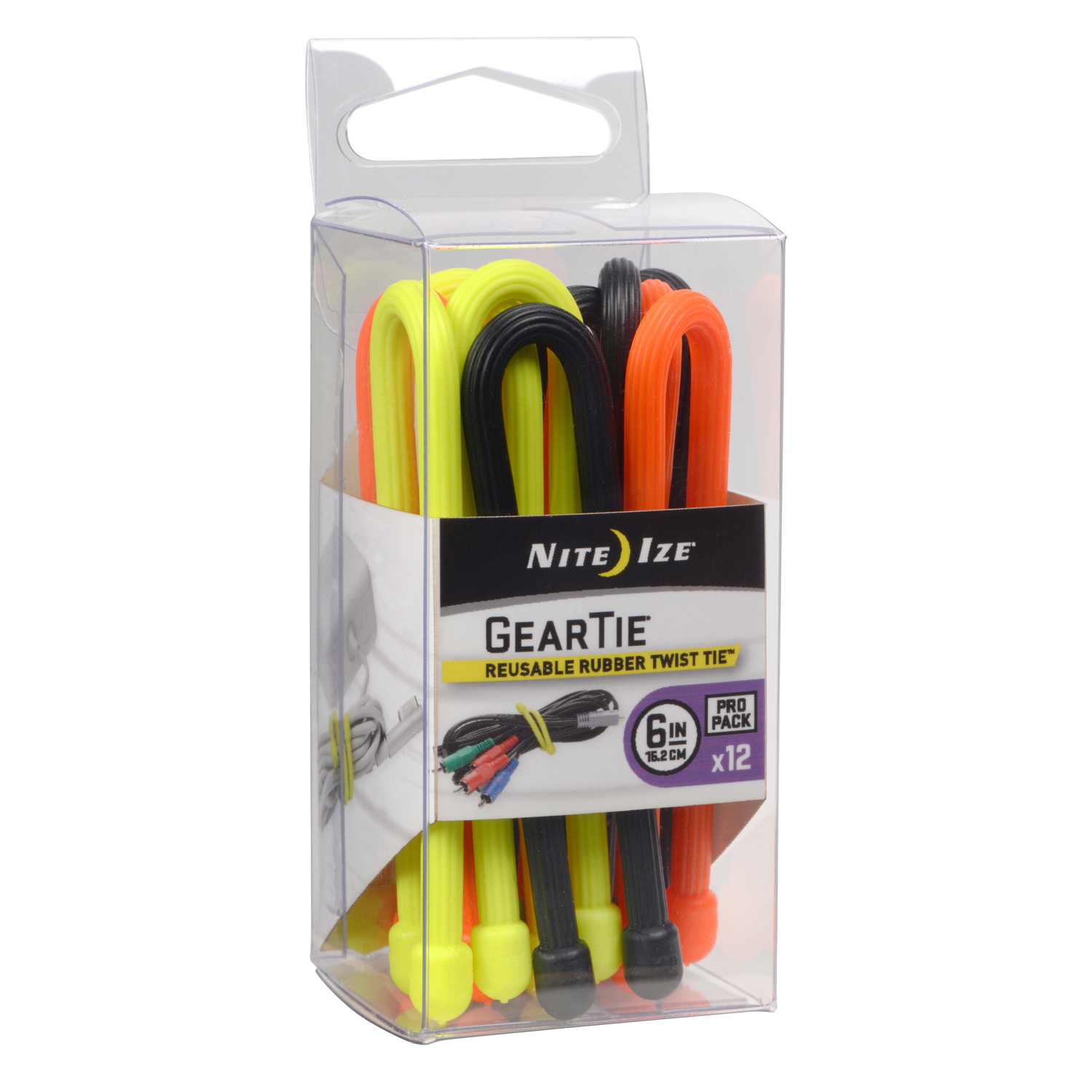 Gear Tie ProPack 6" Assorted 12 Pack