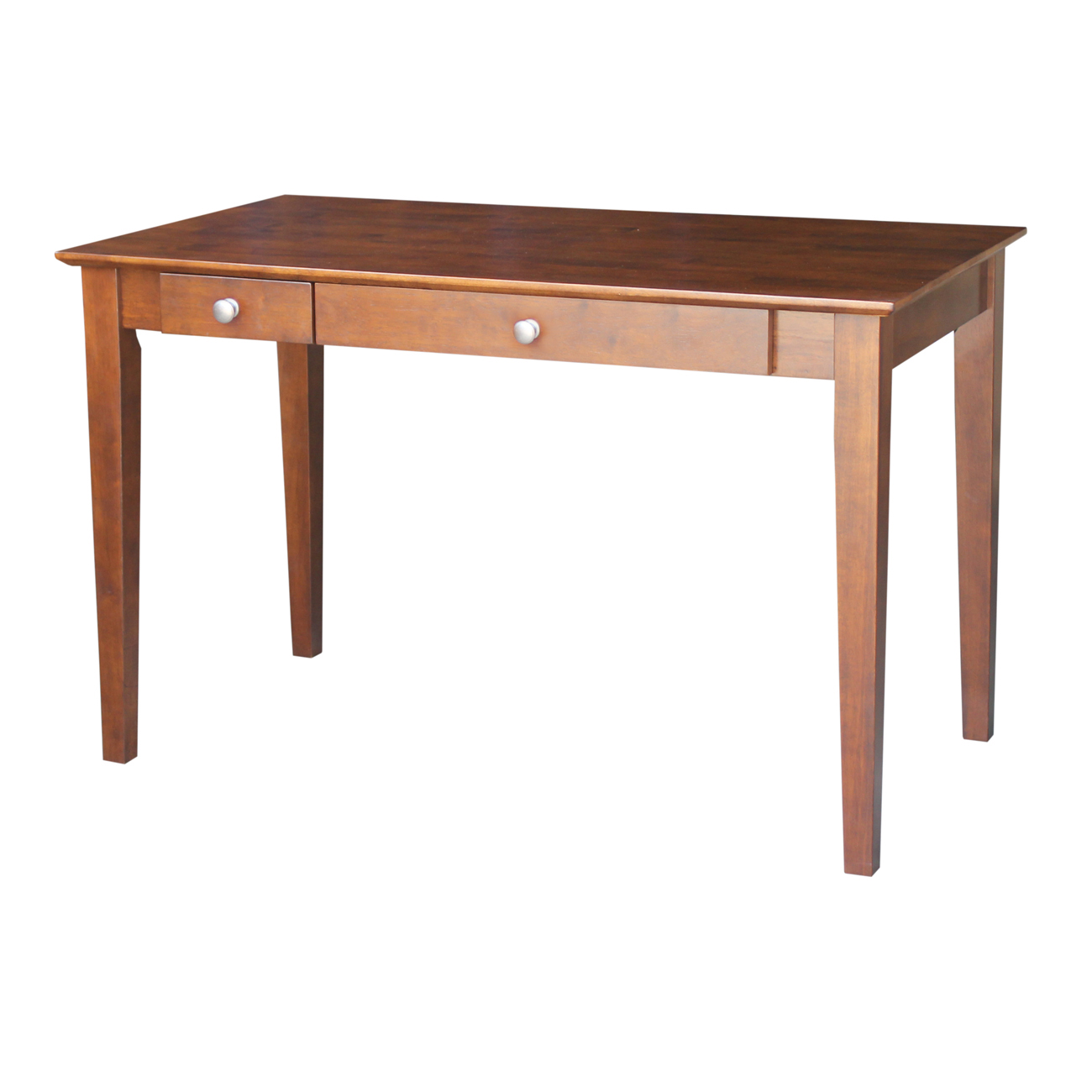 International Concepts Computer Desk With Flip Down Drawer- Brown International Concepts Computer Desk With Flip Down Drawer- Brown
