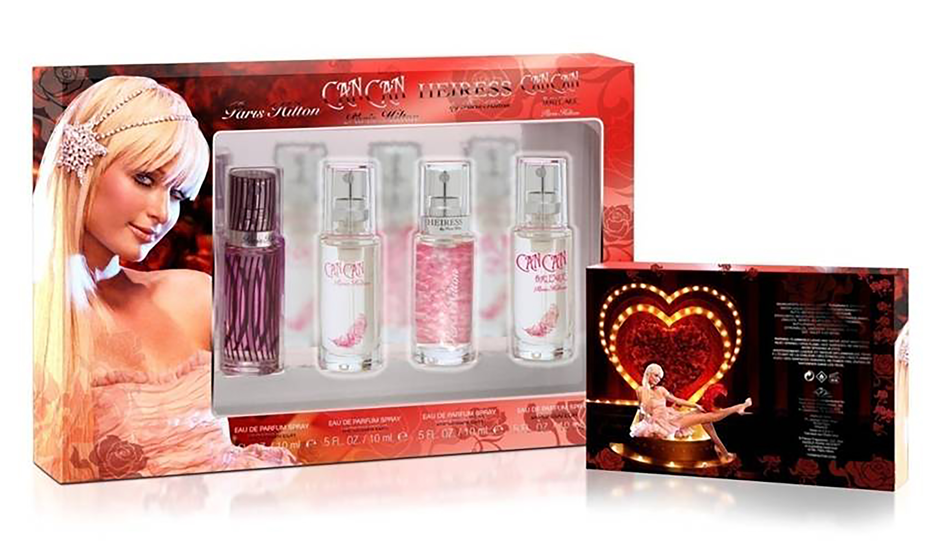 Paris Hilton 4piece Fragrance Collection Gift Set for Women 0.5 fl