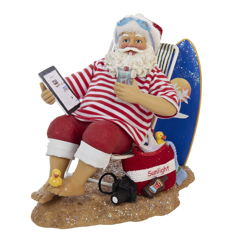 UPC 086131321993 product image for 10 in. Swimming Santa | upcitemdb.com