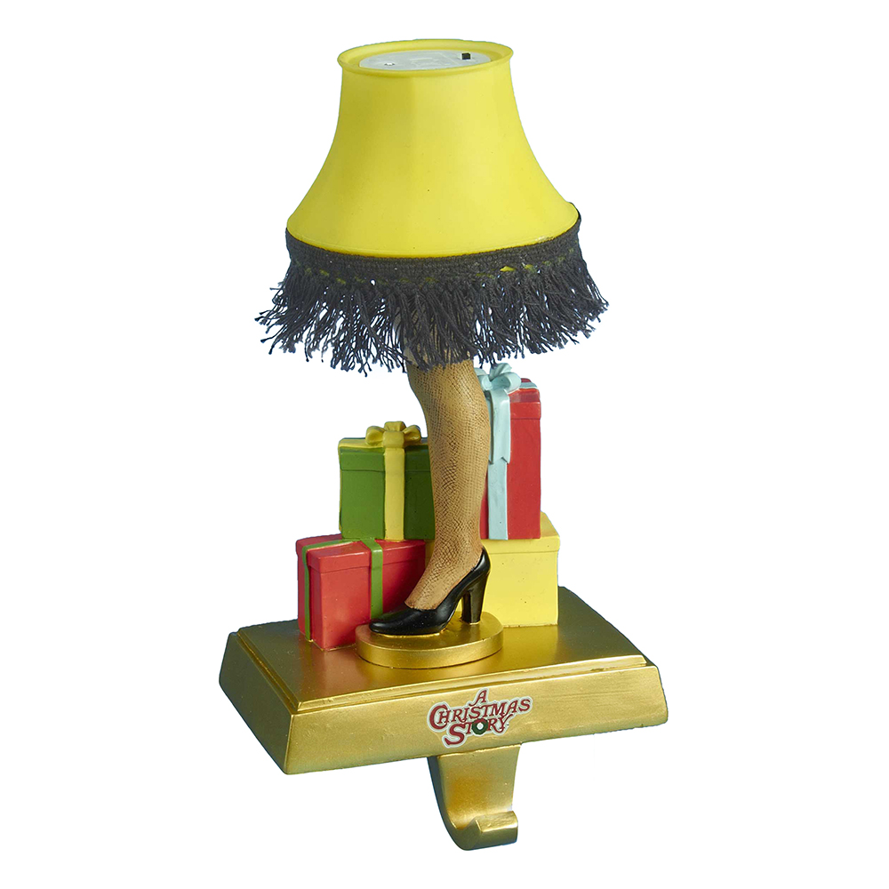 UPC 086131337611 product image for 9 in. Battery-Operated Light-Up Leg Lamp Stocking Hanger | upcitemdb.com