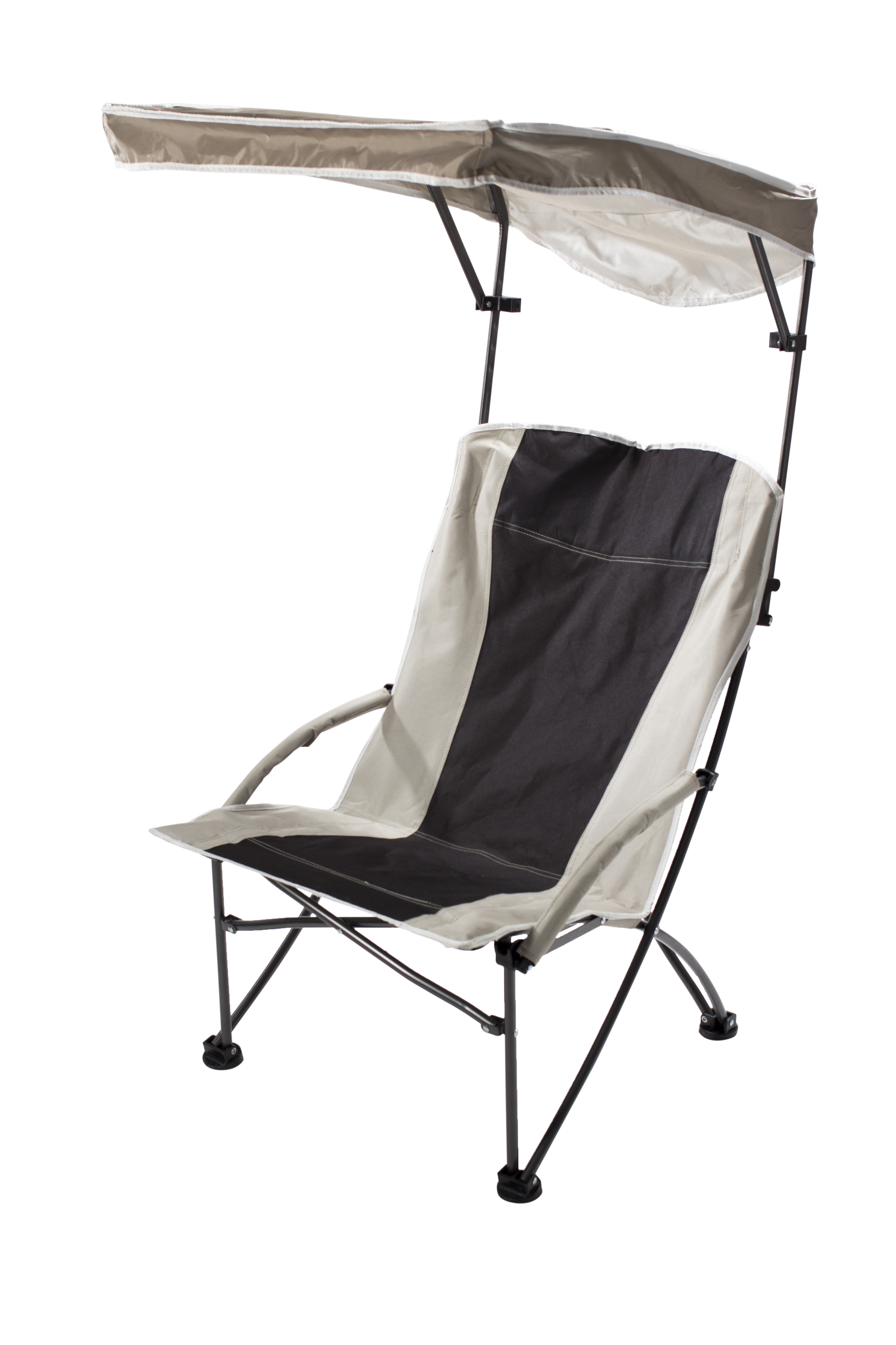 Quik Shade Pro Comfort Folding High Armchair - Black/White