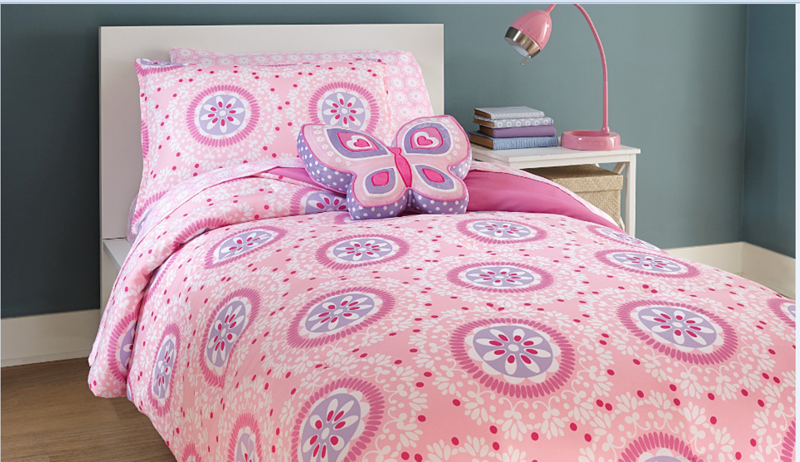 Seventeen 100-Percent Cotton Midnight Poppies Comforter Set Twin//Twin X-Large