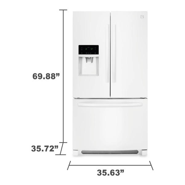 Kenmore 70342 27.2 cu. ft. White French Door RefrigeratorSears