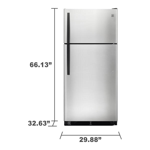 Kenmore 18 cu. ft. Top Freezer Refrigerator Stainless Steel 70503