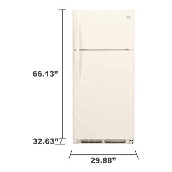 Kenmore 18 cu. ft. Top Freezer Refrigerator Bisque 60504