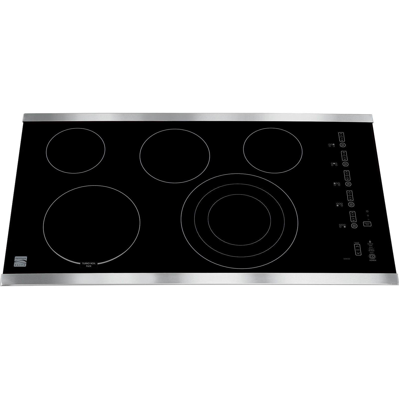 Kenmore Elite 45413 36" Electric Cooktop Stainless Steel Sears