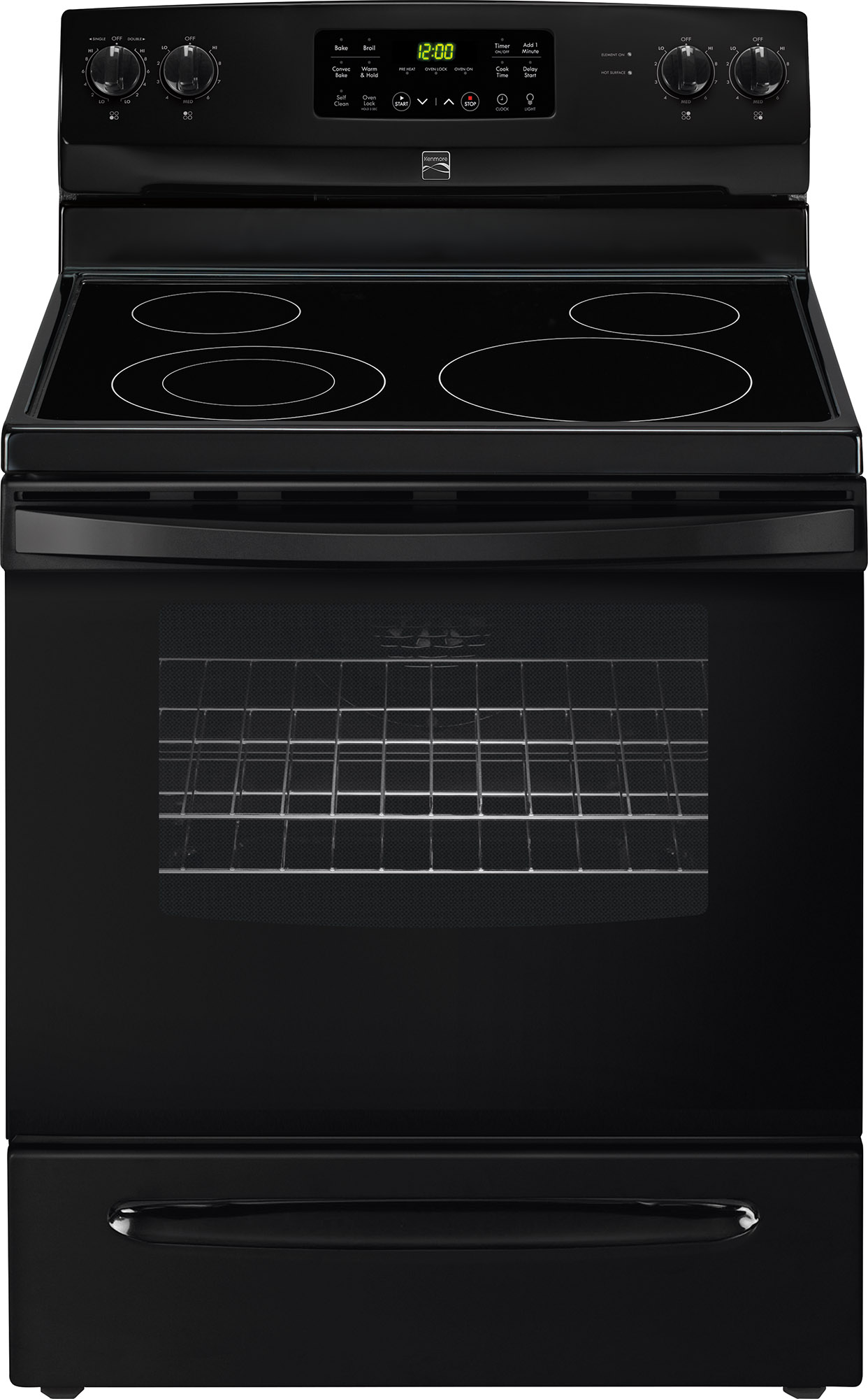 Kenmore 96189 5.4 cu. ft. Electric Range w/Convection Black Shop