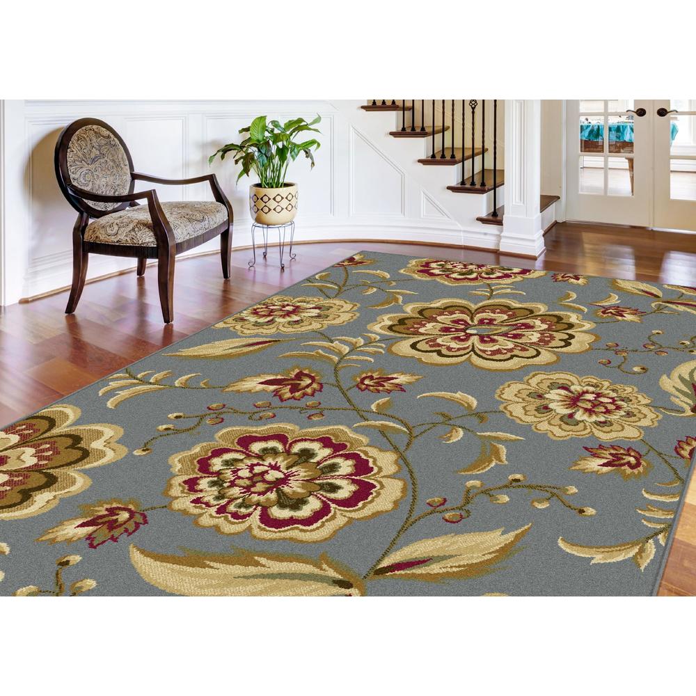 Laguna Veronica 5 ft. 3 in. x 7 ft. 3 in. Oval Transitional Area Rug
