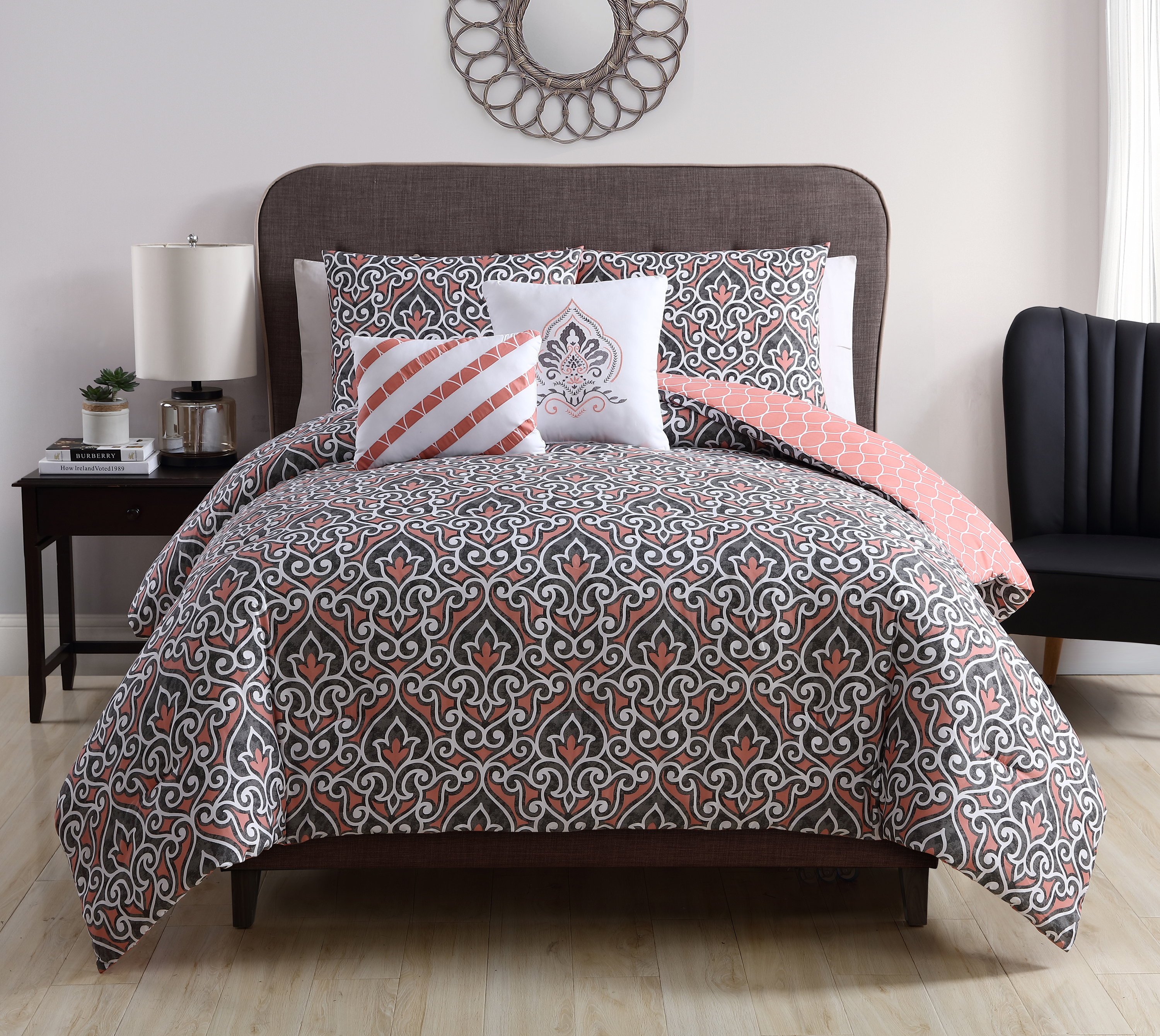 Victoria Classics Corliss 5 Piece Reversible Comforter Set