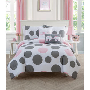 Victoria Classics Pink Parade 3-piece Reversible Comforter Set