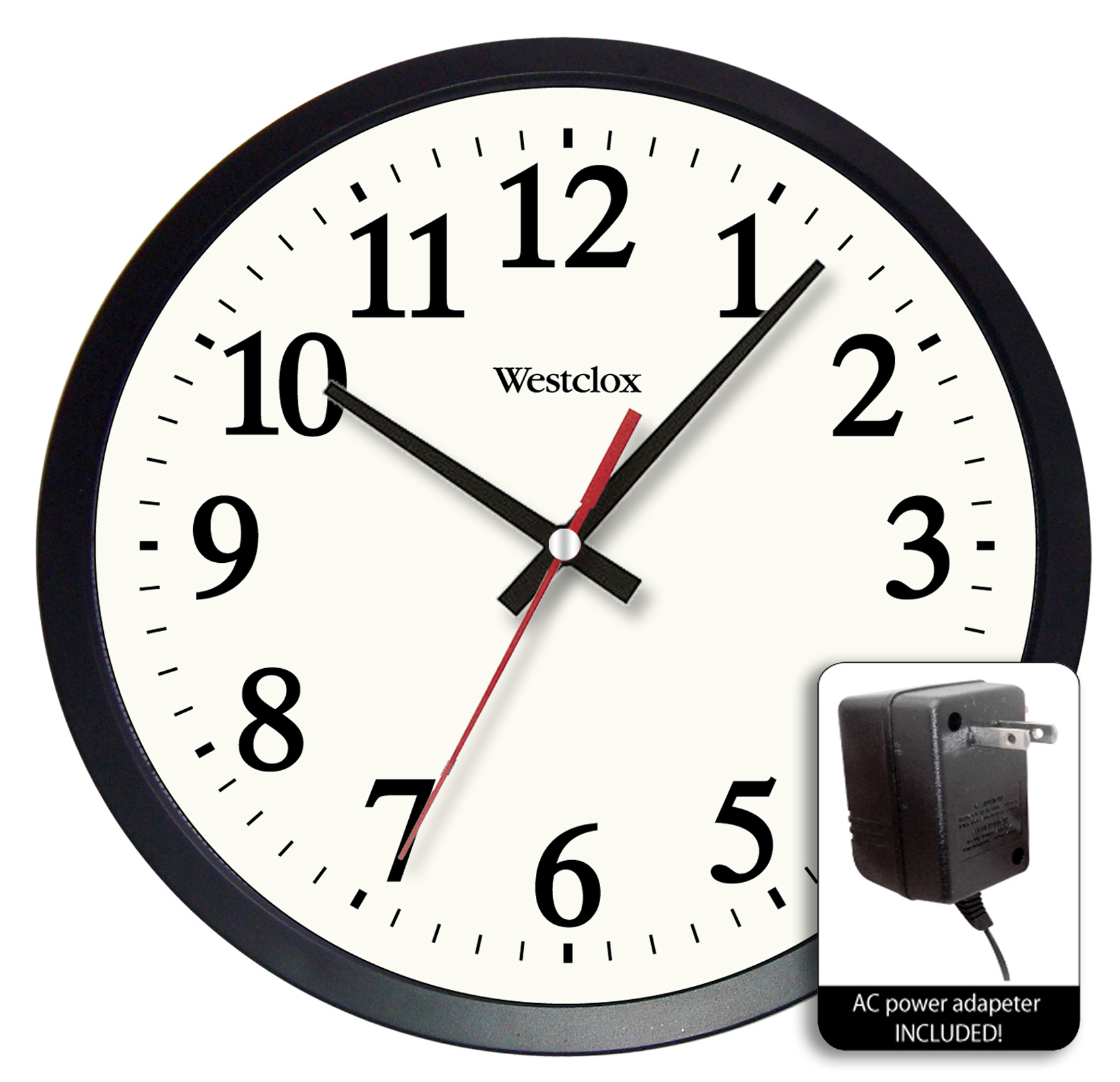 Westclox 14 Inch Electric Powered Office Clock