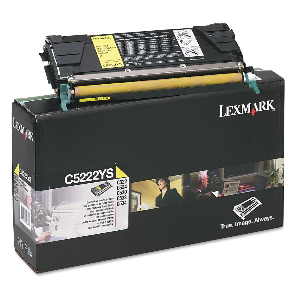 Lexmark LEXC5222YS  C5222YS Toner, 3000 Page-Yield, Yellow