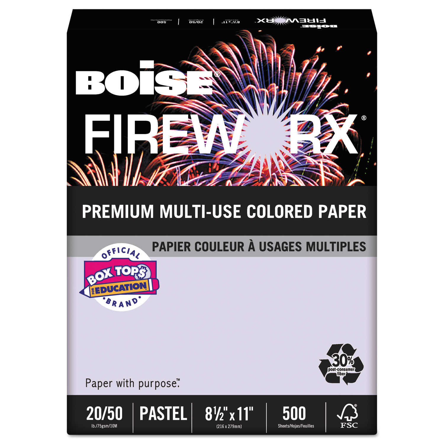 UPC 842356056634 product image for Fireworx Colored Paper, Luminous Lavender | upcitemdb.com