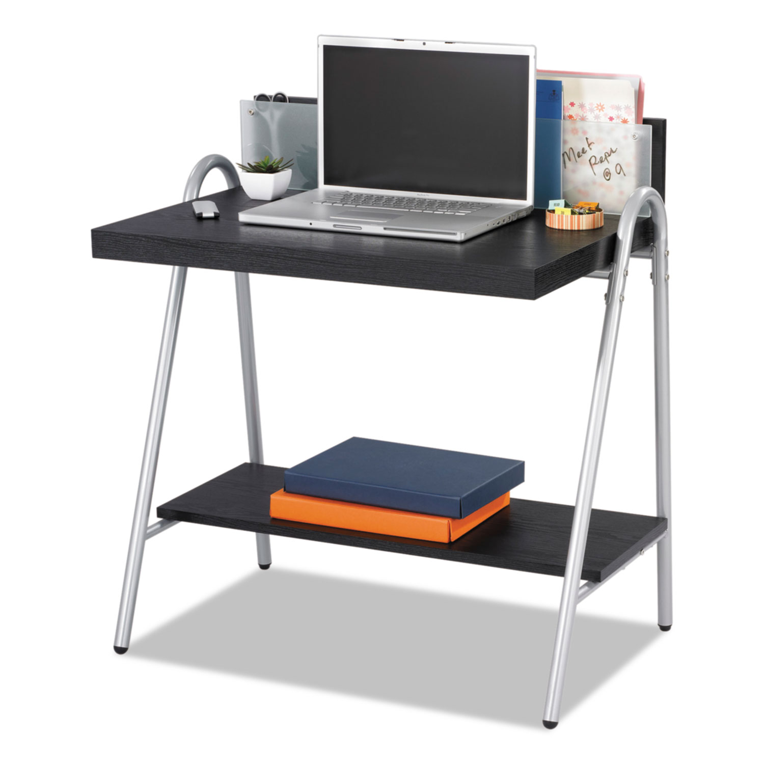 Safco Xpressions Computer Workstation- 32w x 21d x 34 1/4h- Ebony/Silver- Black Safco Xpressions Computer Workstation- 32w x 21d x 34 1/4h- Ebony/Silver- Black