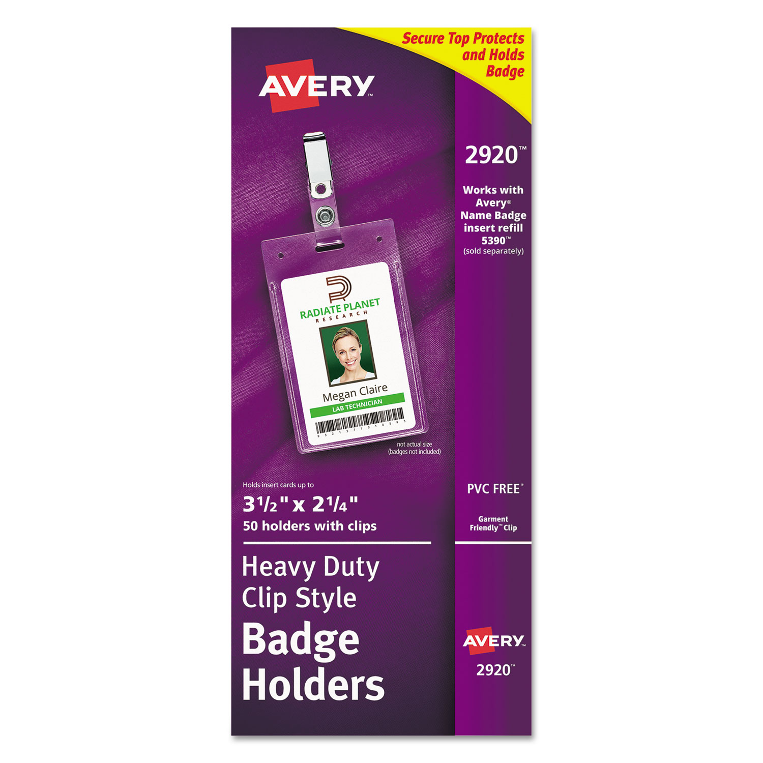 GTIN 072782029203 product image for AVERY DENNISON 2920 50CT PORTRAIT BADGE HOLDERS | upcitemdb.com