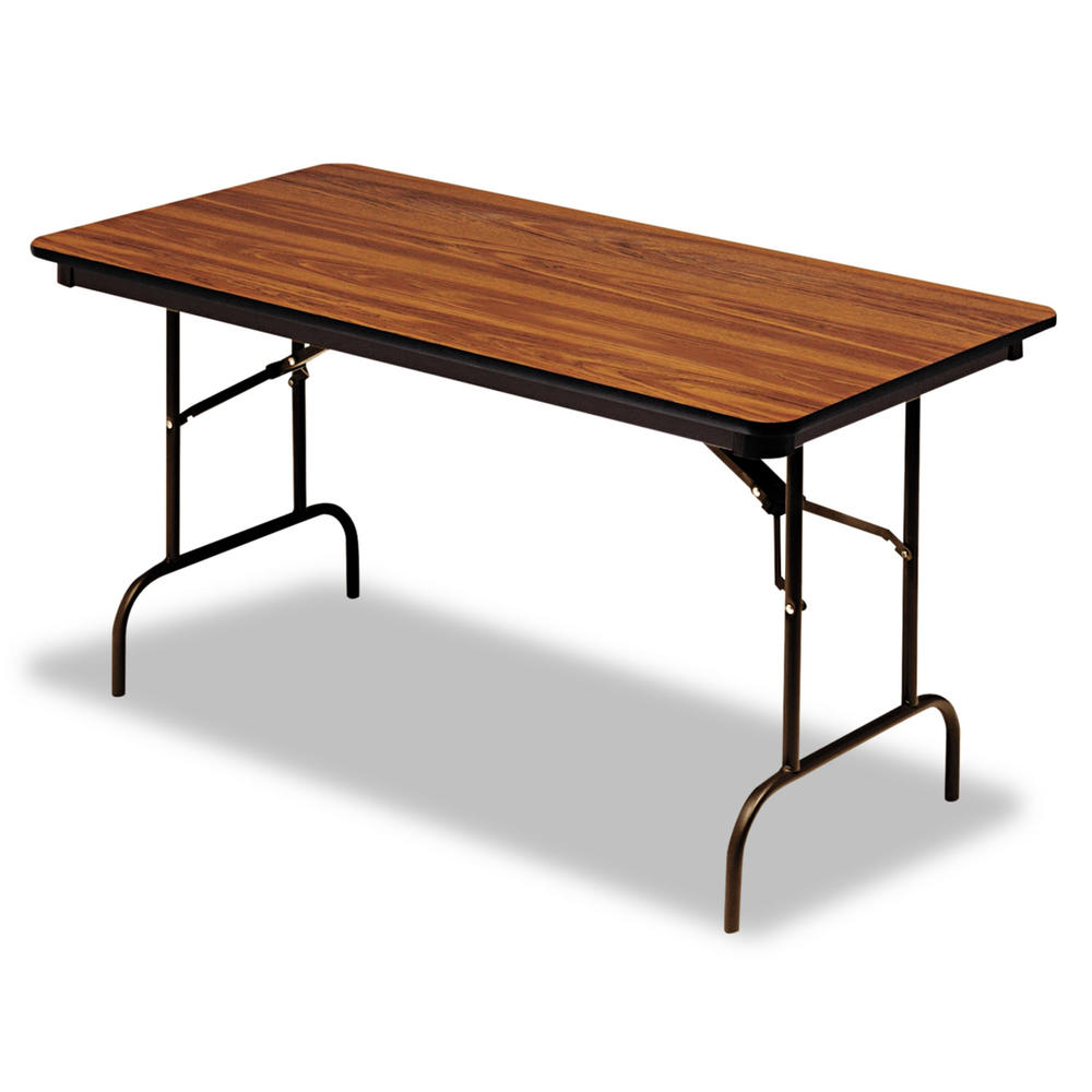 Iceberg ICE55235 Premium Wood Laminate Folding Table, Rectangular, 96w x 30d x 29h, Oak