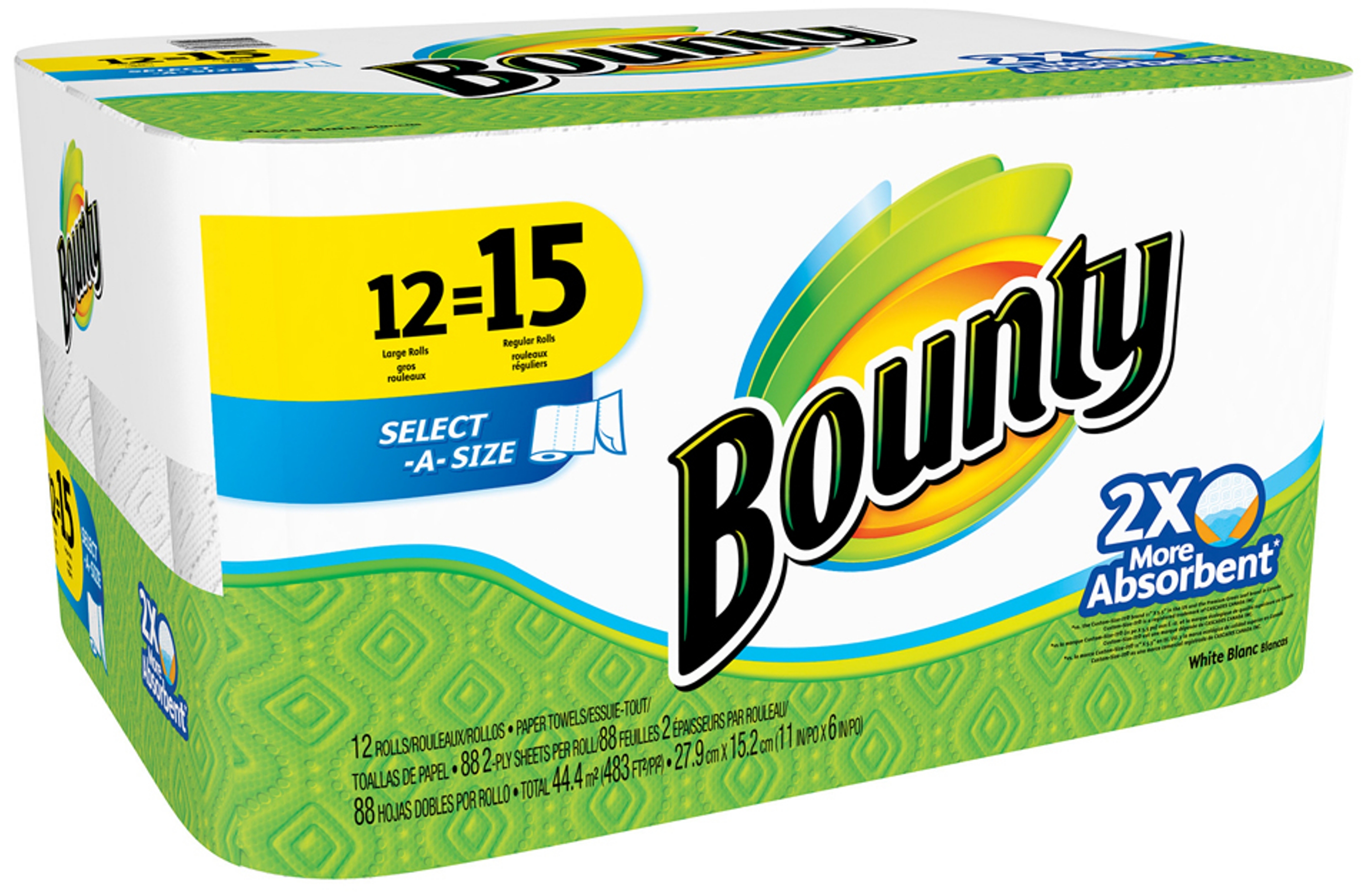 UPC 037000881988 product image for Bounty Select-a-Size Large Roll Paper Towels 12 CT PACK | upcitemdb.com
