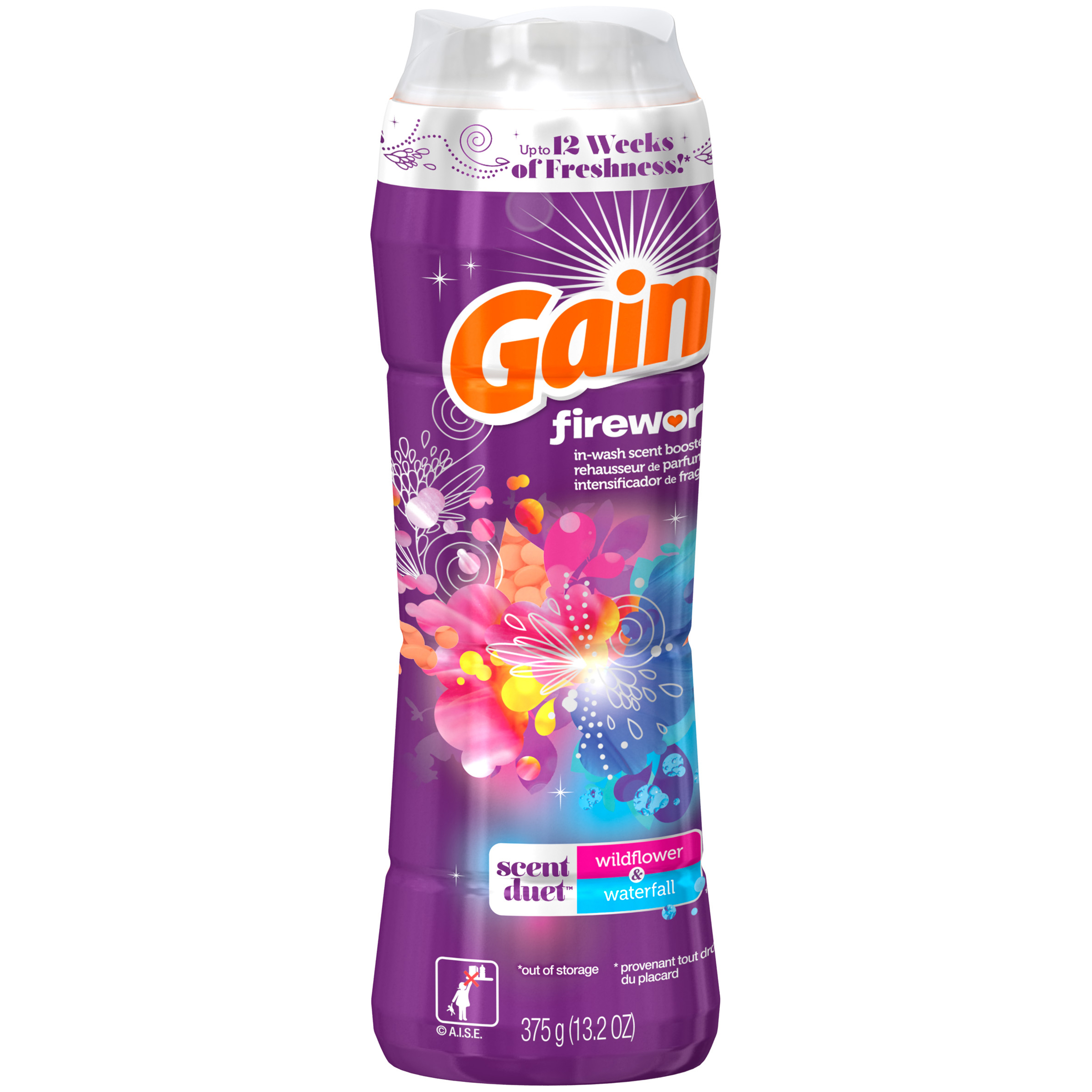Gain Fireworks Scent Duets Laundry Scent Booster Beads, Wildflower and