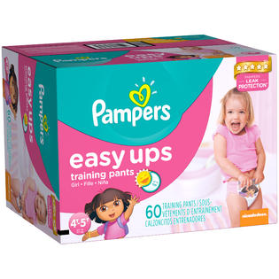 Pampers Pampers Easy Ups Training Pants Girls Size 6 4T/5T 60 Count