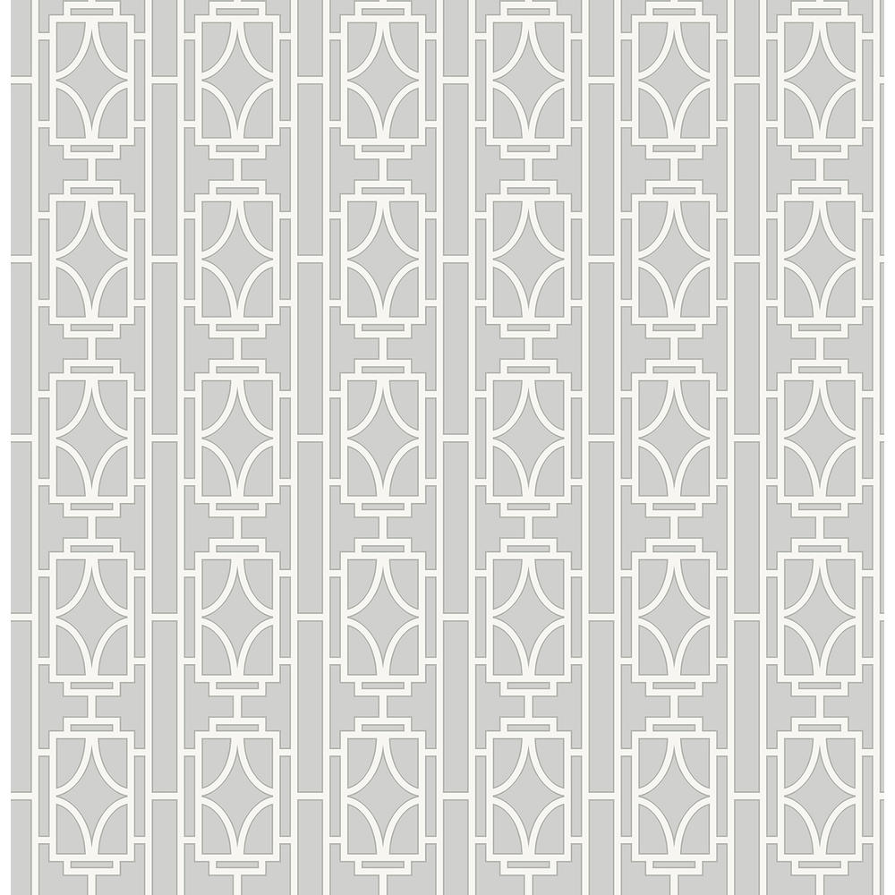 Empire Silver Lattice Wallpaper