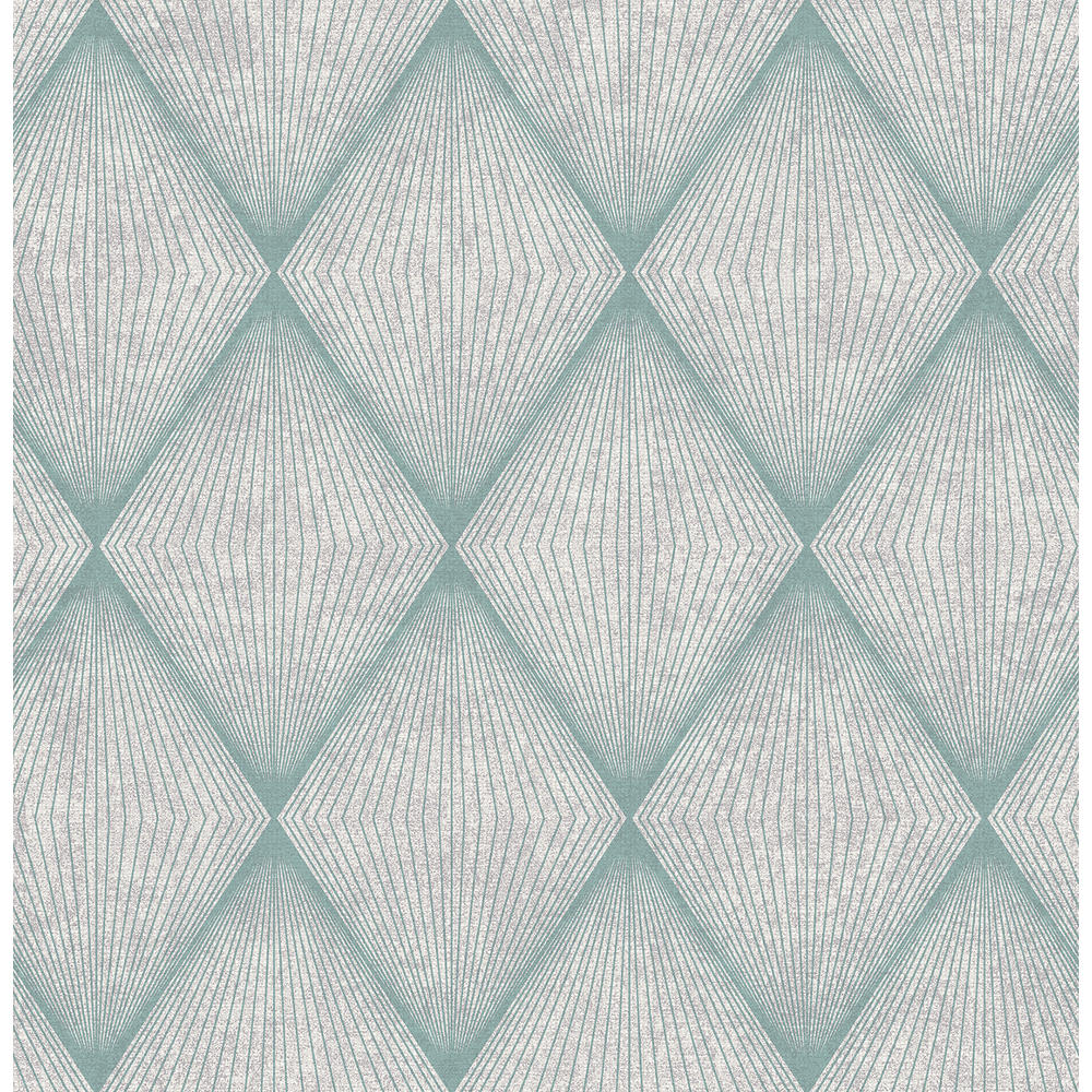 Enlightenment  Blue Diamond Geometric Wallpaper