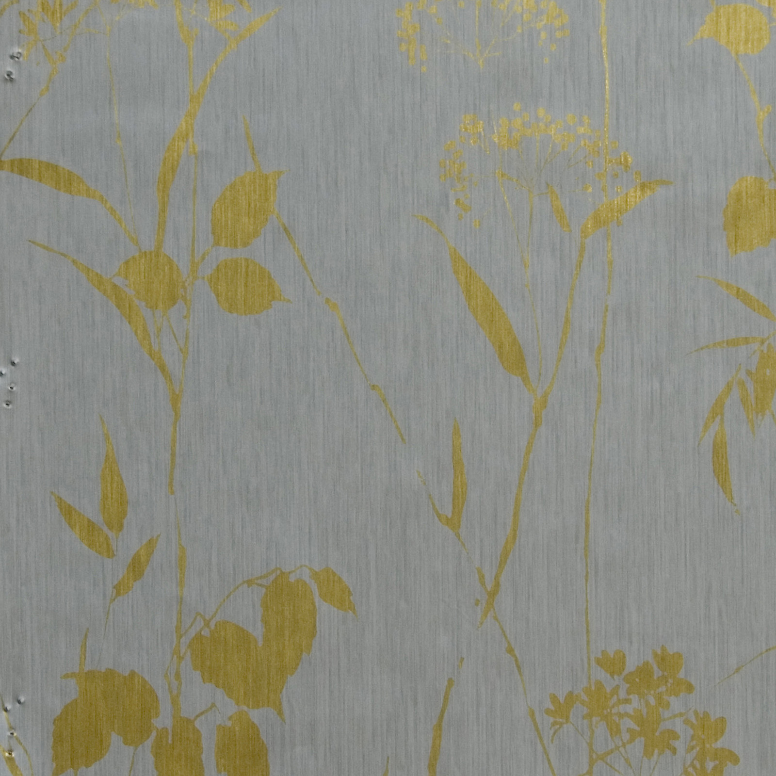 Carson Silver Botanical Silhouette Wallpaper
