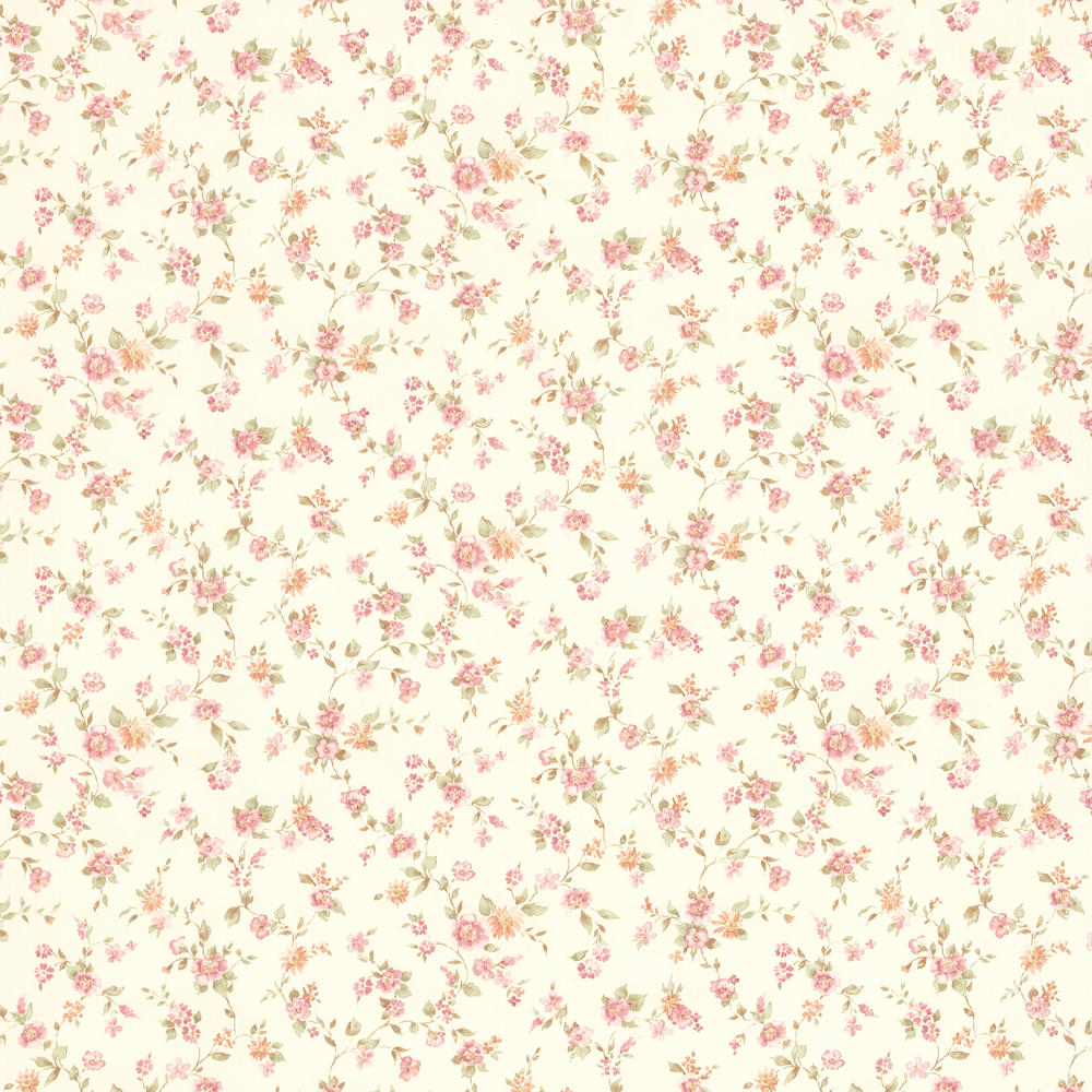 Martha Pink Floral Trail Wallpaper
