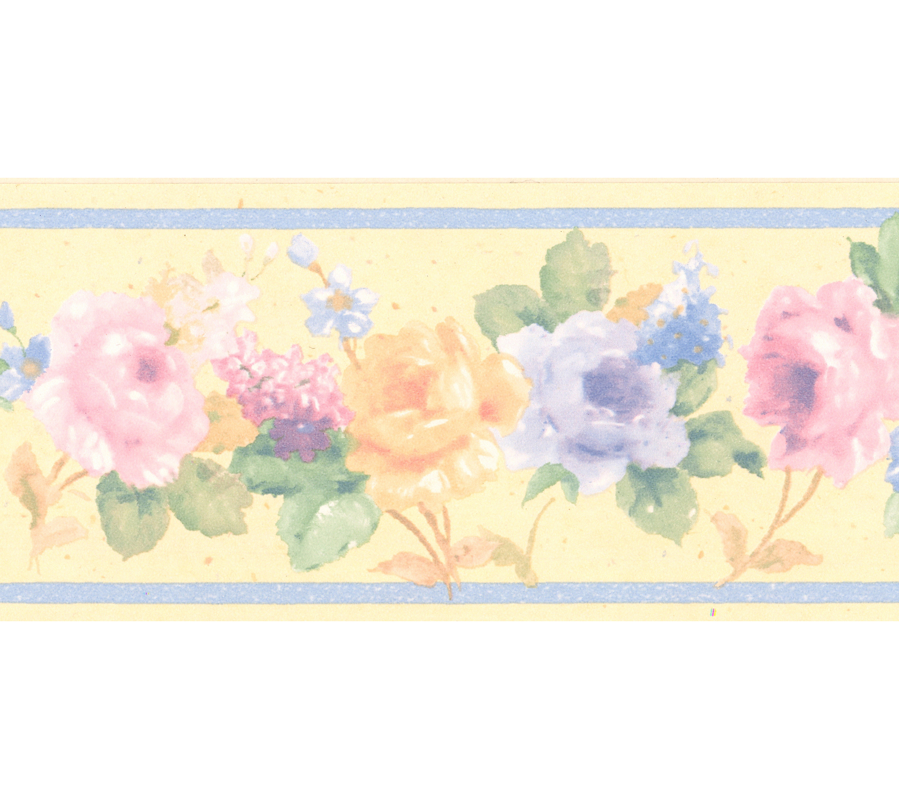 Luanne Yellow Floral Border