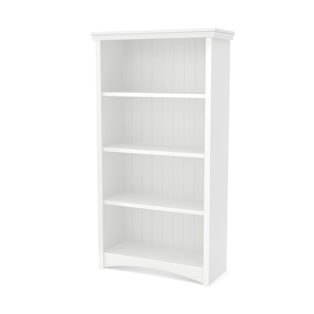 Artwork 4-Shelf Bookcase, Pure White