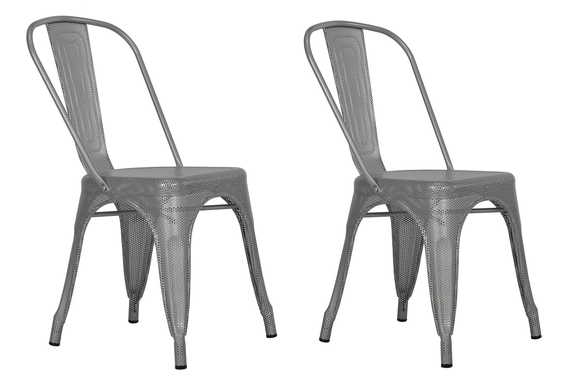 UPC 777369000049 product image for Nova Silver Metal Mesh Dining Chair, Set of 2 | upcitemdb.com