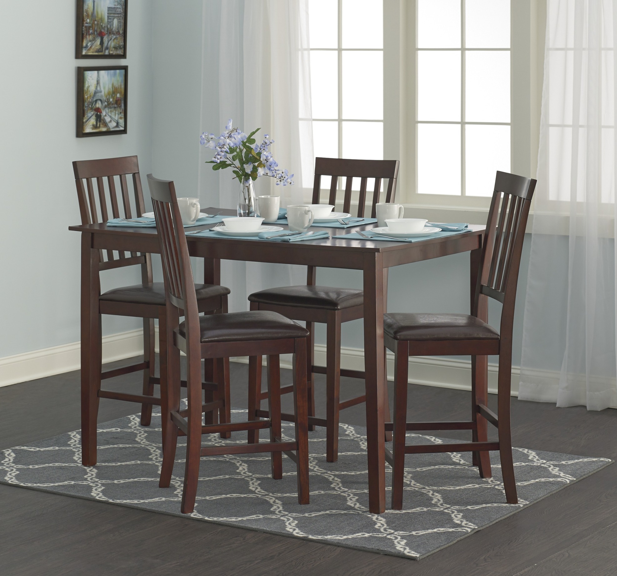 Essential Home Cayman 5pc High Top Dining Set