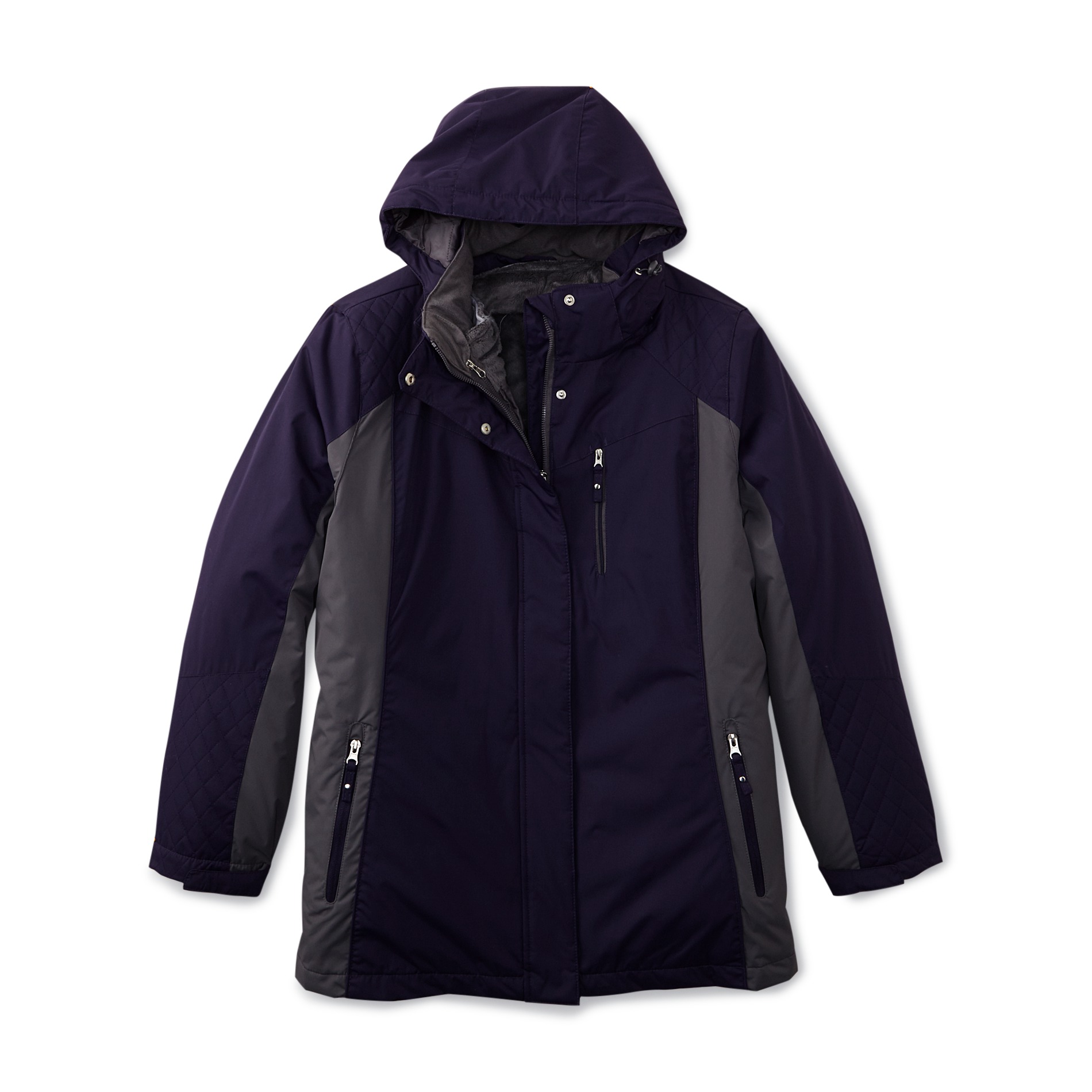 BELOW ZERO Women's Plus Convertible Hooded Winter Coat Shop Your Way