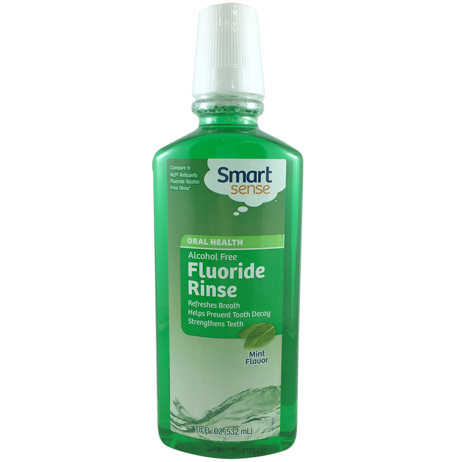Smart Sense Fluoride Rinse Antiseptic Mint Flavor 18 fl oz (532 ml