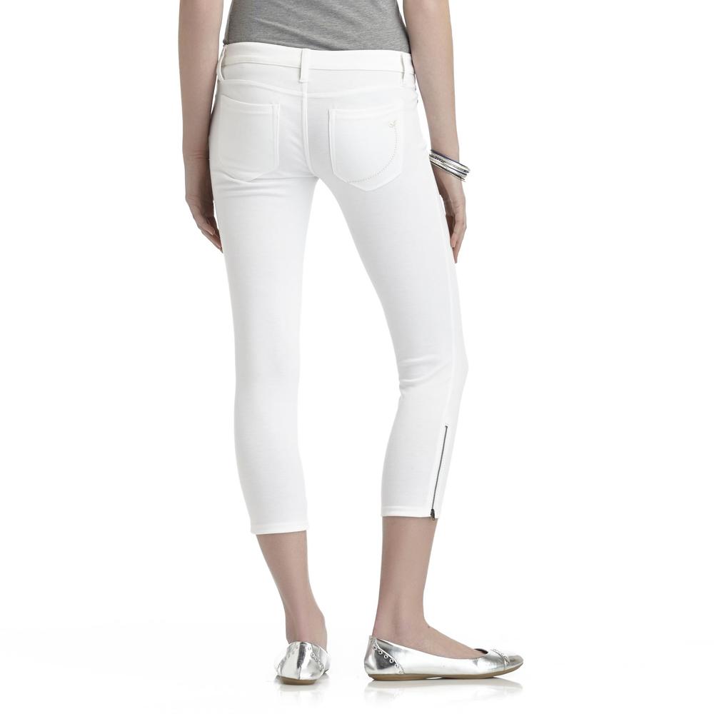 Junior's Cropped Zip-Ankle Jeggings