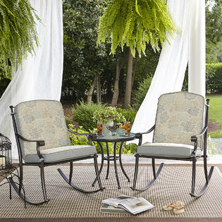 Jaclyn Smith Amelia 3 Piece Bistro Set - Outdoor Living ...