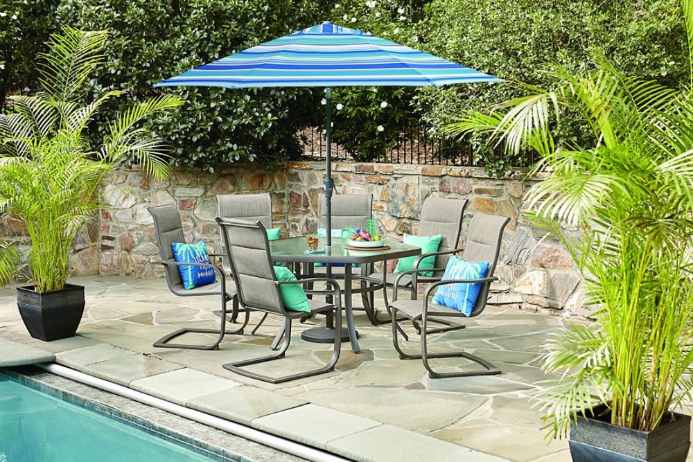 Sutton Rowe Garden City 7 Pc Dining Set Outdoor Living Outdoor Living Bundles Patio Bundles