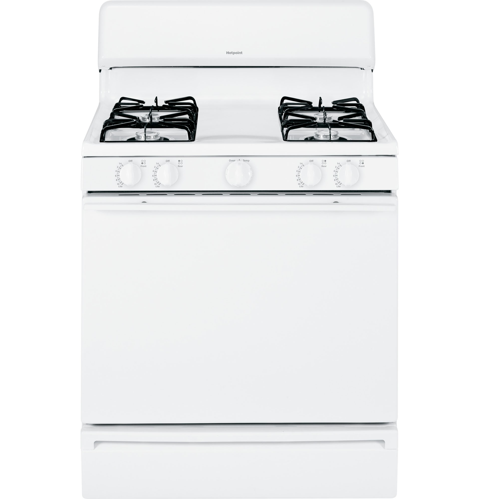 Hotpoint RGB525DEHWW 4.8 cu. ft. Freestanding Gas Range White