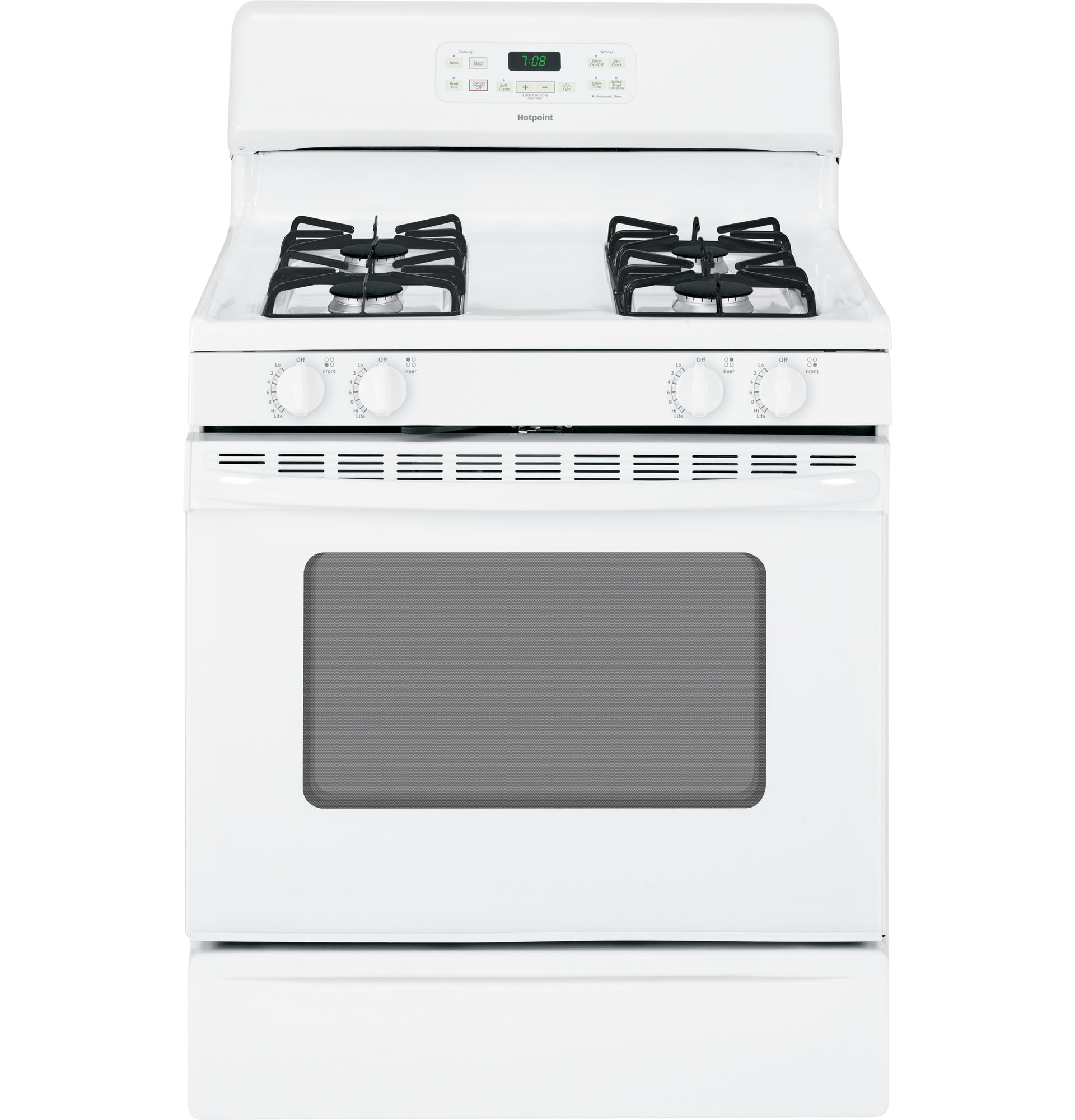 Hotpoint RGB780DEHWW 4.8 cu. ft. Freestanding Gas Range White