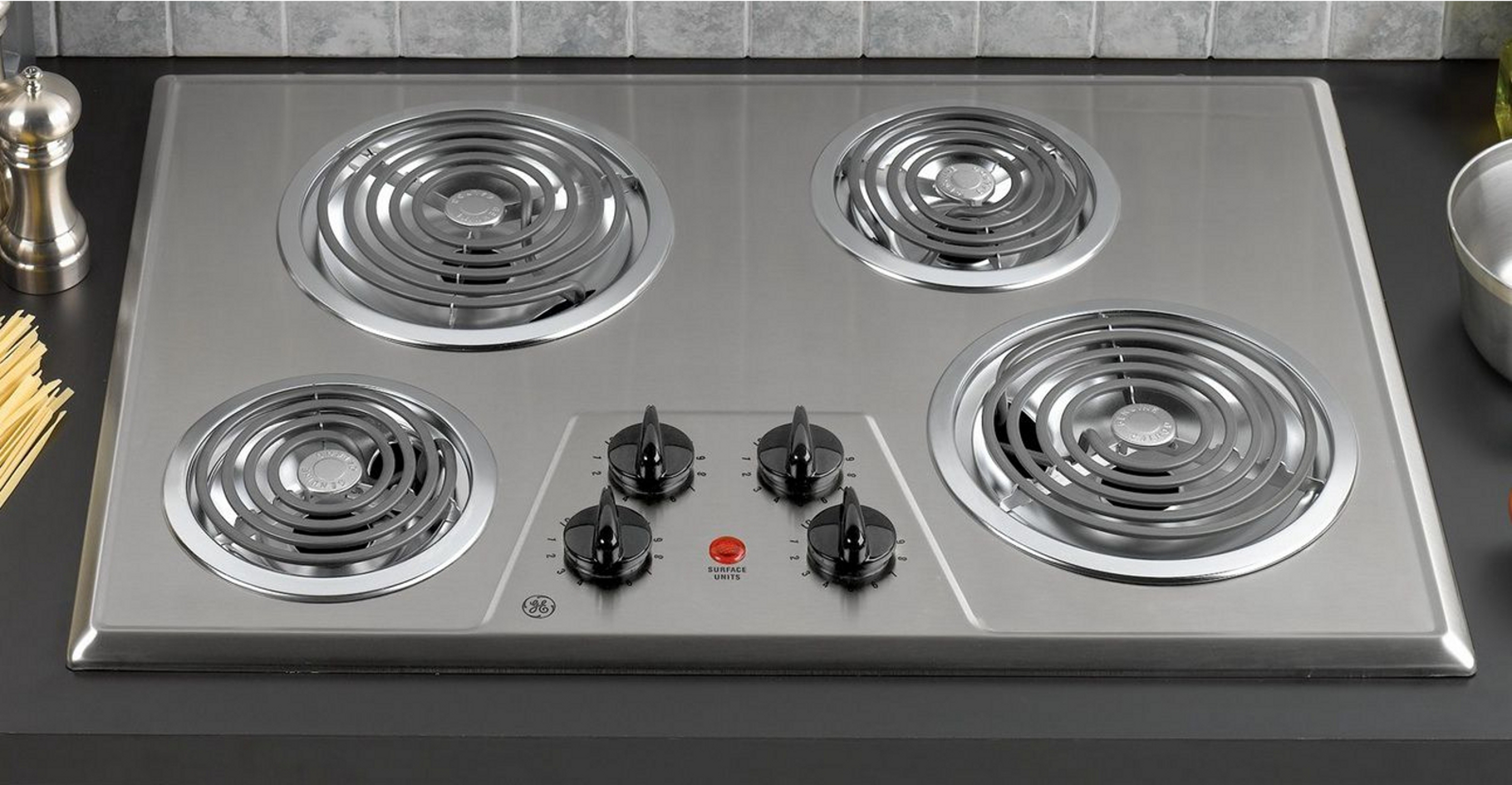 GE Appliances JP328SKSS 30" BuiltIn Electric Cooktop Sears Outlet